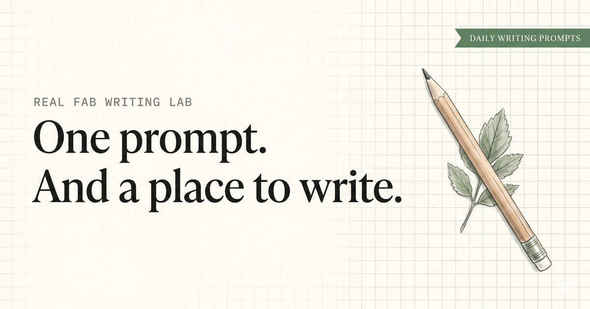 Real Fab Writing Lab — Daily Writing for Young Humans